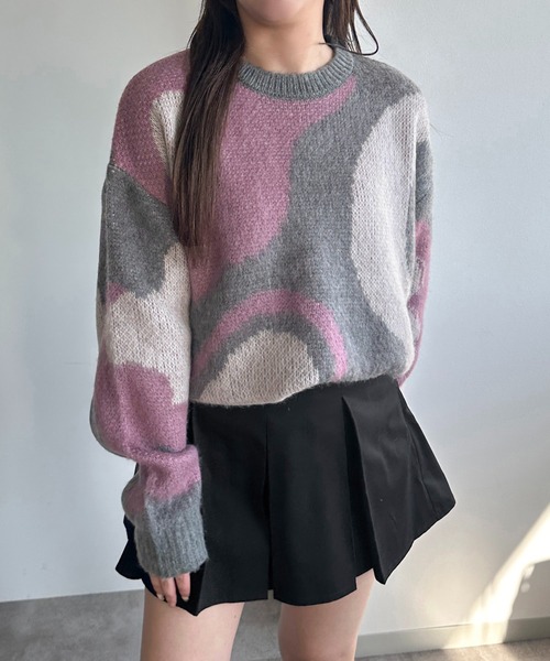 Y PROJECT マーブルニット　Mサイズ apres jour mignon（アプレジュールミニョン） ニット セーター