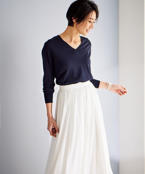 ICB 【洗える】レーヨンシルクローン フレアスカート ICB｜【洗える】レーヨンシルクローン フレアスカート | Rakuten