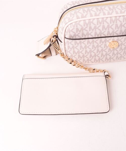 美品 マイケルコース ロゴ MAISIE 2 IN 1 カメラ クロスボディ ショルダーバッグ キャンバス レディース Michael Kors 【1-0247287】 MICHAEL KORS（マイケルコース） ショルダーバッグ バッグ MAISIE 2 IN