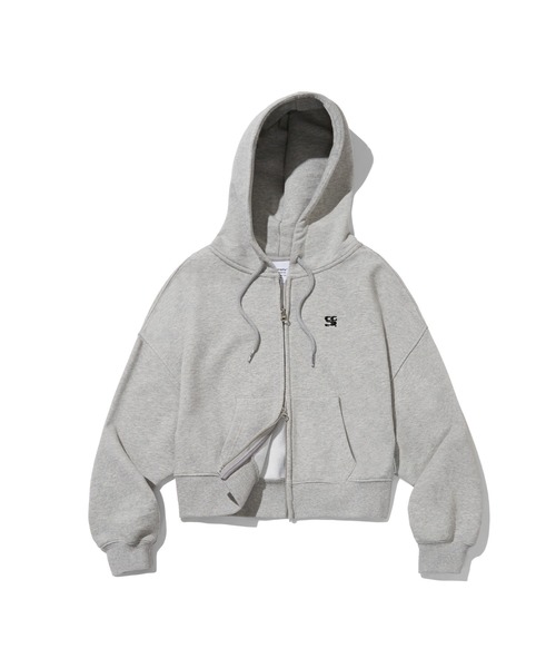 codegraphy パーカー (WOMAN) WAVE LOGO CROP HOODIE ZIP-UP