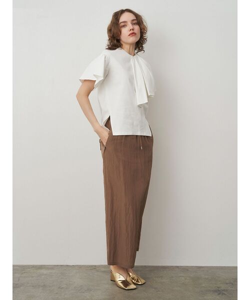 ELENDEEK WRINKLE EASY SK シルバースカート シルバースカート（ELENDEEK／レディースファッション