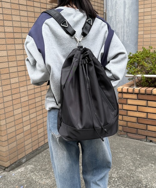 【完売必至】ボッテガ ユニセックスで使える♪ボディバッグ 2WAYユニセックス 巾着ボディバッグ[品番：OUTW0000016