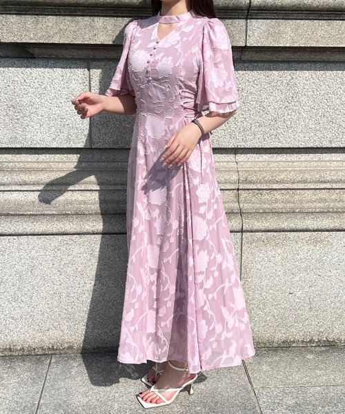 randeboo シアー　ジャガード　ワンピース　ドレス randeboo シアー ジャガード ワンピース ドレス - メルカリ
