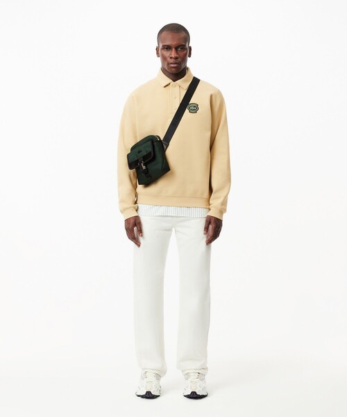 LACOSTE ショルダーバッグ コメ ナイロンカメラバッグ メンズ