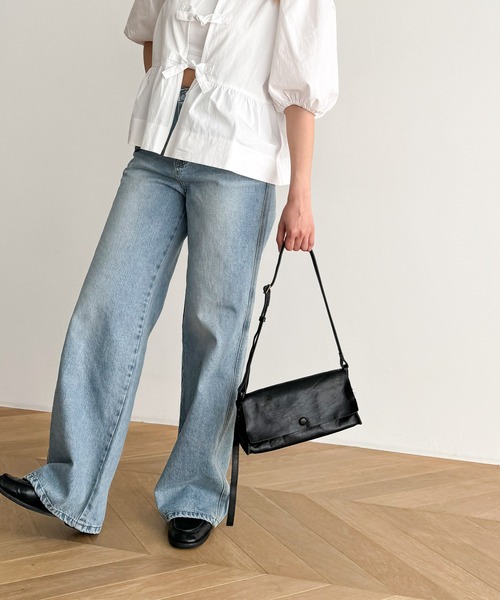 美品　キャナルジーン　レザーショルダーバッグ　送料込 CANAL JEAN（キャナルジーン） ショルダーバッグ バッグ El mar