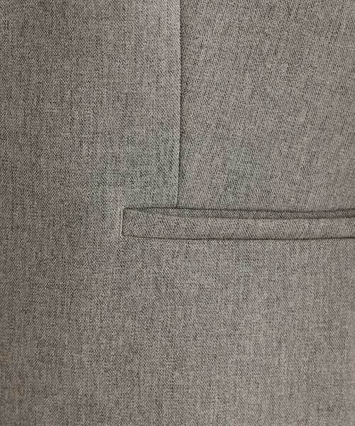 美品！INDIVI ウールライクノーカラージャケット&パンツセット INDIVI（インディヴィ） スーツ 「定番スーツ／洗える／メランジ