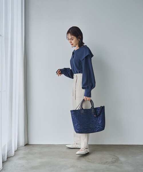 RONEL トートバッグ ジャガードトートバッグ レディース