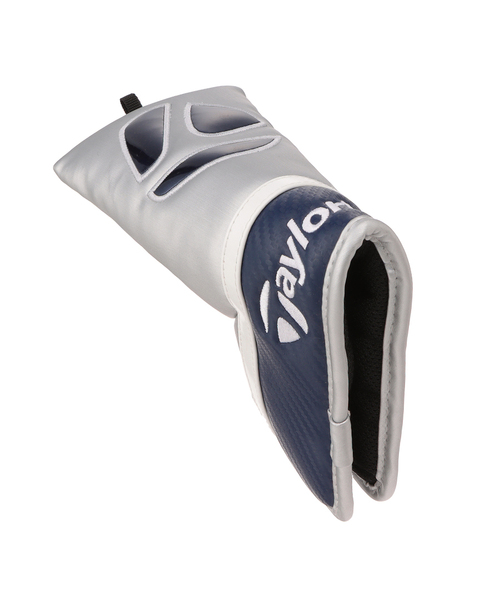 ゴルフ TM24 オーステック パターカバー ブレード シルバー/ネイビー メンズ