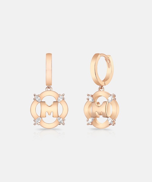 ピアス 「メトロシティ」Mベーシッククローバーゴールドピアス リング ポイント レディースの画像