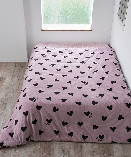 gelato pique（ジェラートピケ）ハート柄ベッドパッドシングル 【公式