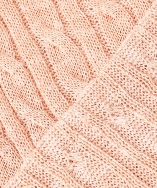 ニット セーター 「洗える」MIX COLOR SLUB ケーブル ニット レディース ニット セーター 「洗える」MIX COLOR SLUB ケーブル レディース