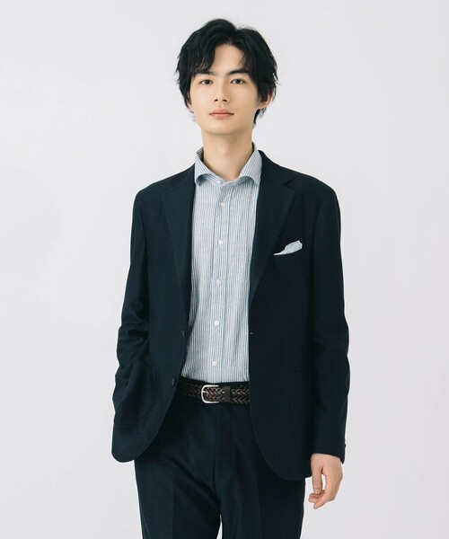 ビームス BEAMS HEART テーラードジャケット ブレザー 紺 48 L 3