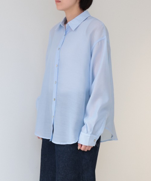 ミディウミ　ブラウス MidiUmi ブラウス シャツ ビックシアーシャツ レディース