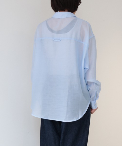 MidiUmi ブラウス シャツ ビックシアーシャツ レディース