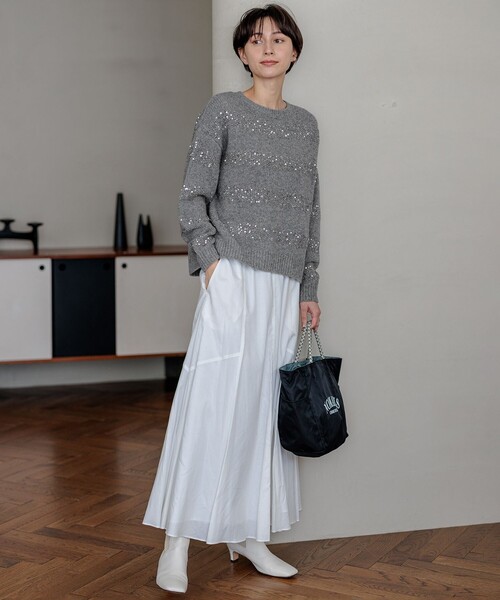 ニット セーター 「滝沢眞規子さん着用/一部店舗限定」スパングル