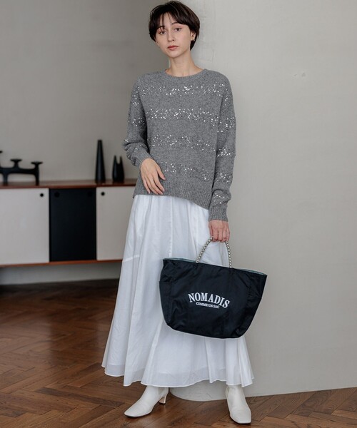 ニット セーター 「滝沢眞規子さん着用/一部店舗限定」スパングル