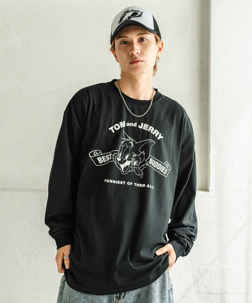 tシャツ 「TOM＆JERRY」別注プリント 長袖Tシャツ メンズ レディース