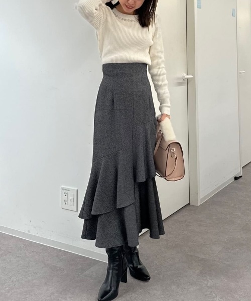 JILLSTUART❤︎大人可愛いアシメレーススカート JILL by STUART スカート アシメヘムマーメイドスカート