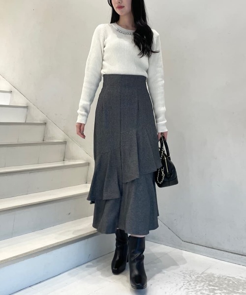 JILL by STUART スカート アシメヘムマーメイドスカート : ZOZOTOWN