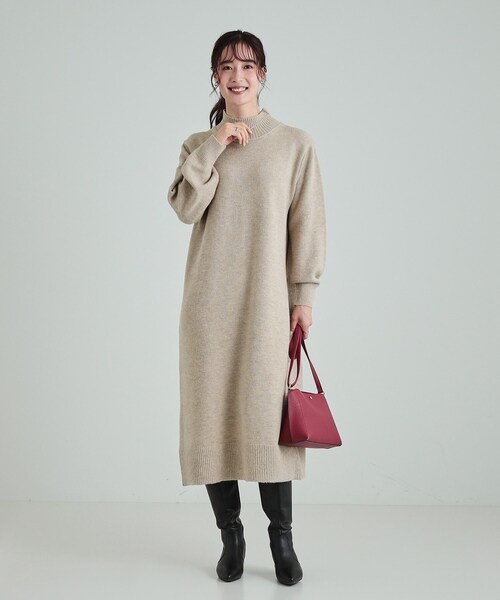 DRESKIP（ドレスキップ） ワンピース ふわふわ柔らか ハイネック