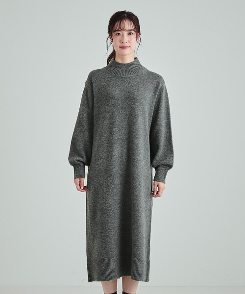 DRESKIP（ドレスキップ） ワンピース ふわふわ柔らか ハイネック