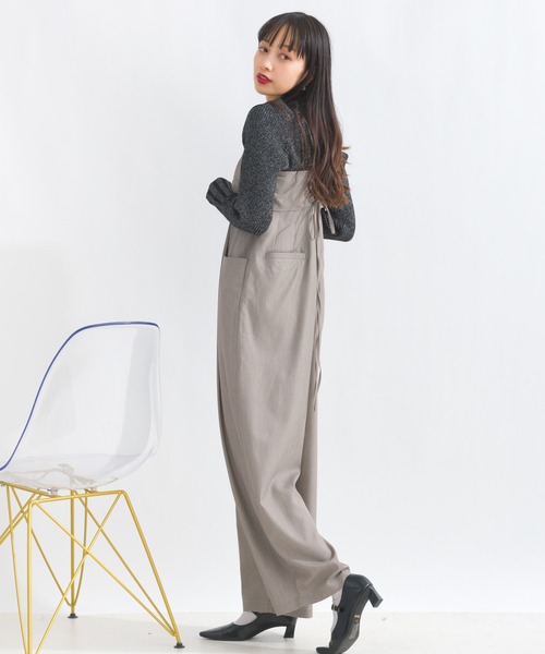 サロペット・オーバーオール・オールインワン L'Appartement Cami All In One サロペット オーバーオール フリルキャミオールインワン