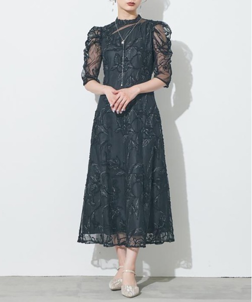 マザードレス 刺繍 ビーズ ワンピース 結婚式 Select Shop 刺繍レース