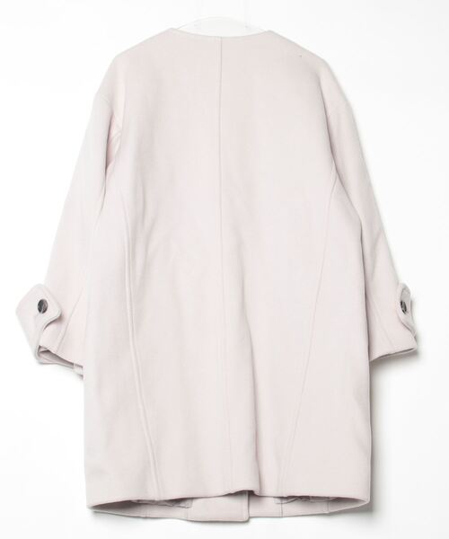 Spick & Span ノーカラーコート ホワイト 白 Mサイズ 38 Spick＆Span（スピック アンド スパン） 「Spick & Span」 ノーカラー