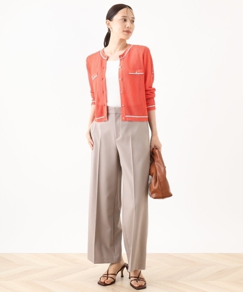 OFUON（オフオン） パンツ 「名品シリーズ」ストレッチワイドパンツ