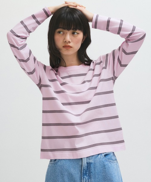 tシャツ 「RYE TENDER（ライ テンダー）」MERCER L/S TEE - STRIPE レディース