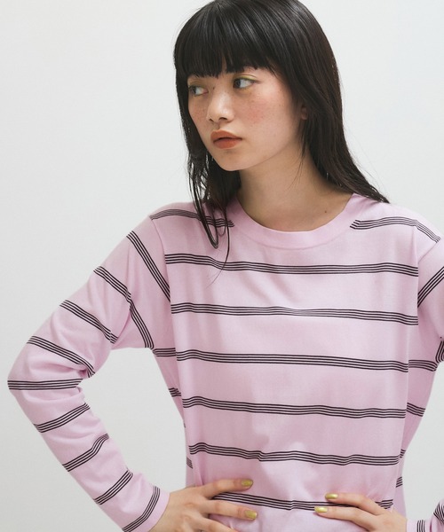 RYE TENDER（ライ テンダー）】 CENTRE TEE - STRIPE（Tシャツ