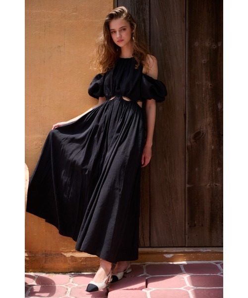 Estella.K ワンピース Rosie Cutout Long Dress カットアウトソフト