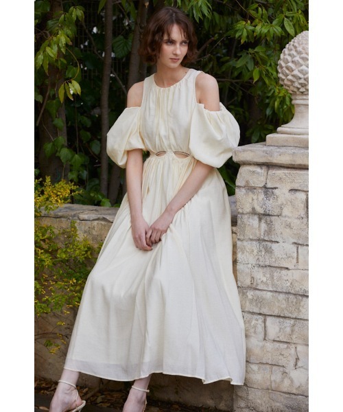 Estella.K ワンピース Rosie Cutout Long Dress カットアウトソフト