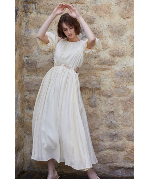 【新品ダグ付】エステラケ　カットアウトソフトドレス Estella.K ワンピース Rosie Cutout Long Dress カットアウトソフト