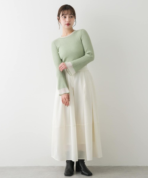 SENSE OF PLACE by URBAN RESEARCH スカート タックボリュームコクーン