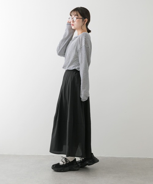 SENSE OF PLACE by URBAN RESEARCH スカート タックボリュームコクーン