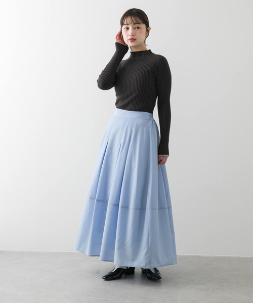 極美品/2023年✨ナゴンスタンス ラウンドスカート 触り心地◎ ボリューム 黒 極美品/2023年✨ナゴンスタンス ラウンドスカート 触り心地