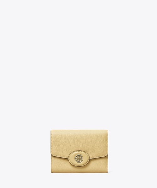 【TORY BURCH】トリーバーチ 美品 折り財布 ゴールドロゴ ロビンソン TORY BURCH（トリーバーチ） 財布 ロビンソン ペブルド スモール