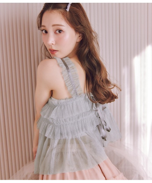 PEACH JOHN ラメチュールビスチェ レディース : ZOZOTOWN Yahoo