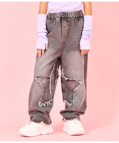 ANAP kids（アナップキッズ） パンツ フロントスターデニムパンツ