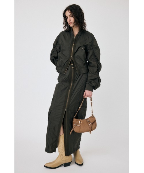 ✨️未使用タグ付き✨️ BLACK by moussy　マウジー　セットアップ MOUSSY（マウジー） スカート 「セットアップ対応」FRONT ZIP FUNCTION