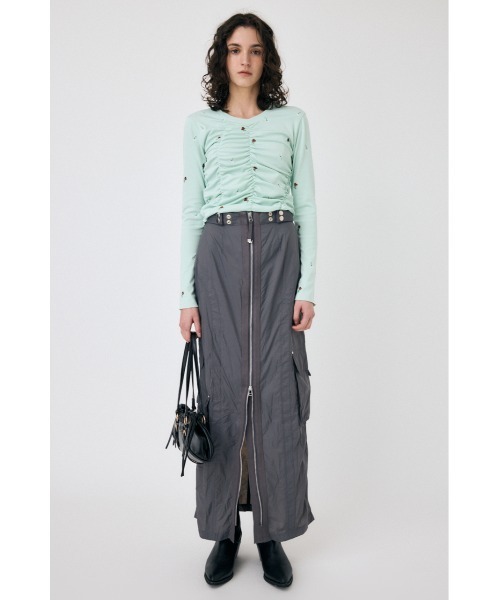 MOUSSY（マウジー） スカート 「セットアップ対応」FRONT ZIP FUNCTION