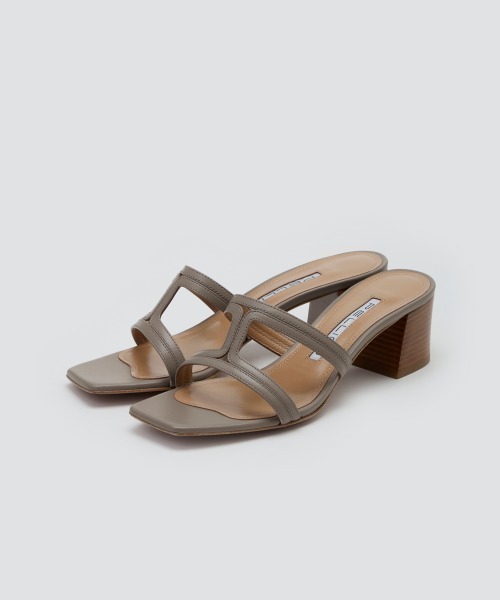 サンダル SILVER カナーレ サンダル 5.0cm TAUPE レディース