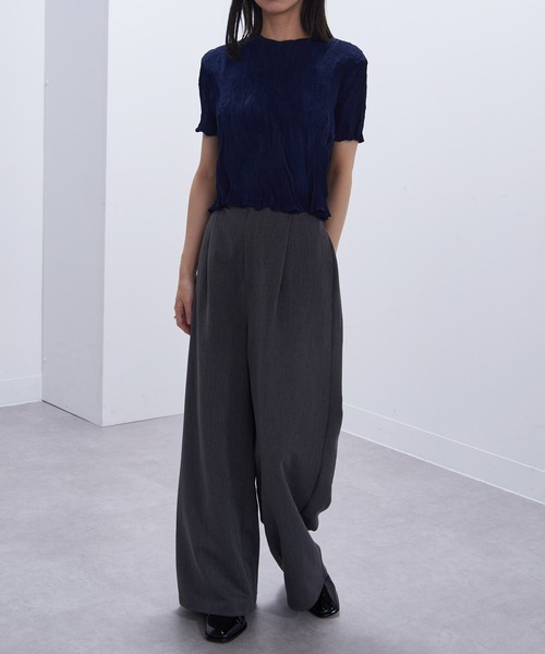 【VERY掲載】gongdid design ウェーブクロップトップ Gongdid Design / Wavy crop top
