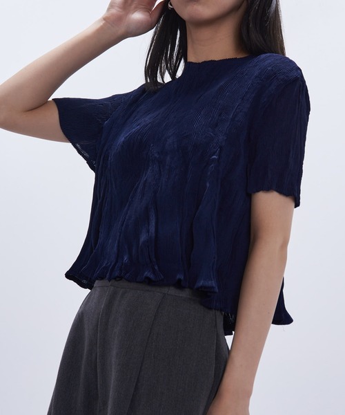Gongdid Design tシャツ 「Gongdid Design」Wavy crop top