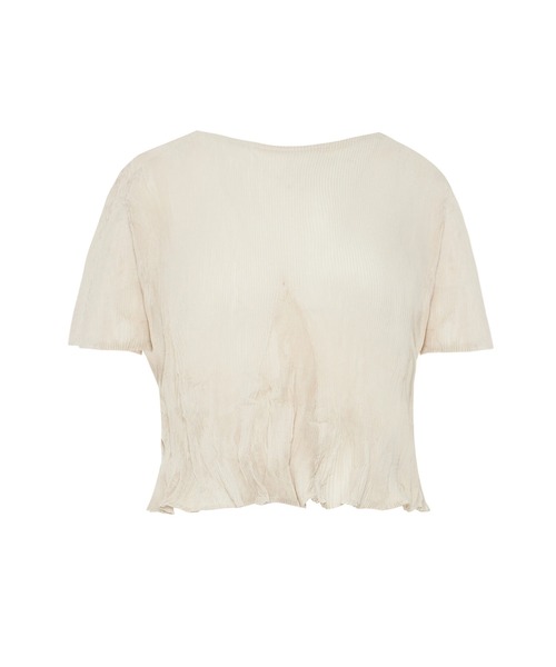 Gongdid Design tシャツ 「Gongdid Design」Wavy crop top