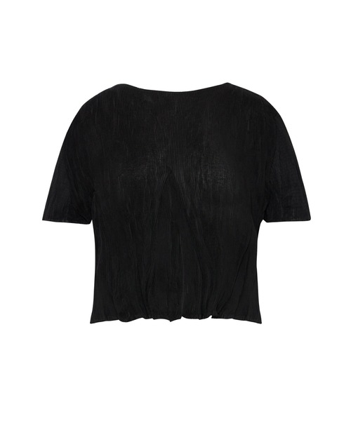 【VERY掲載】gongdid design ウェーブクロップトップ Gongdid Design】Wavy crop top プリーツウェーブ クロップド
