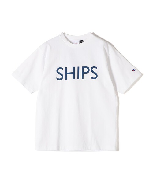 Champion tシャツ 「SHIPS別注」Champion: SHIPS LOGO プリント