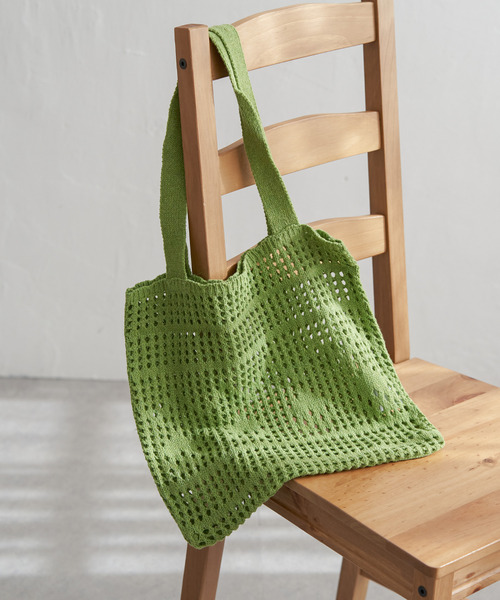 VENCE EXCHANGE トートバッグ かぎ編みトートバッグ レディース