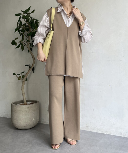 doudou ニットベスト DouDou（ドゥドゥ）の「シャギーニットベスト（）」 - WEAR